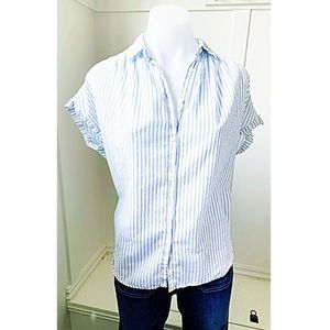 Madewell striped button down shirt